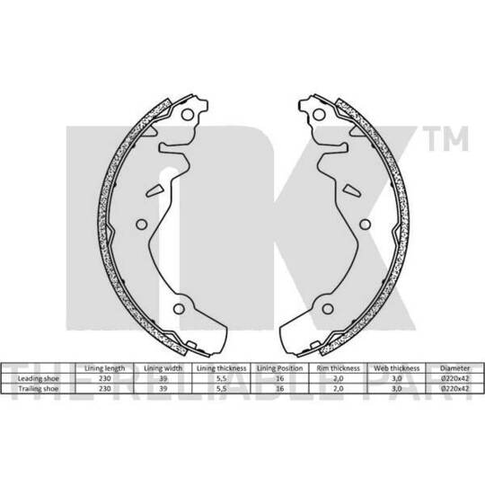 2793667 - Brake Shoe Set 