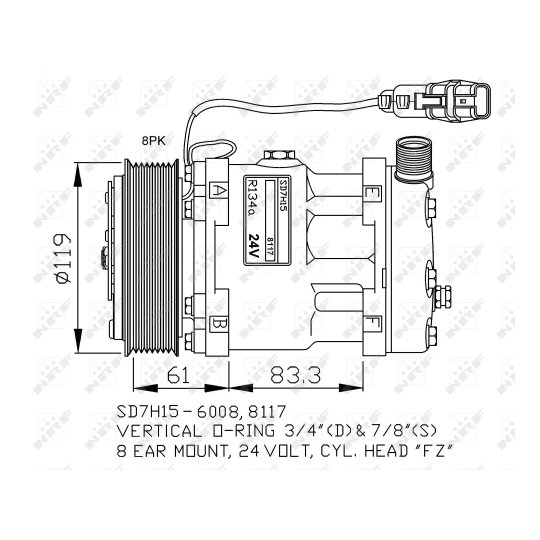 32706G - Compressor, air conditioning 