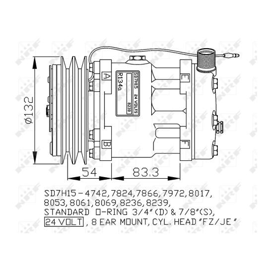 32769G - Kompressori, ilmastointilaite 