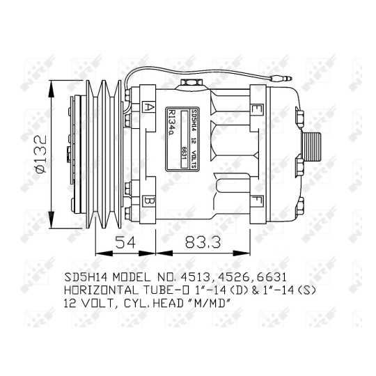 32760G - Kompressor, klimatanläggning 