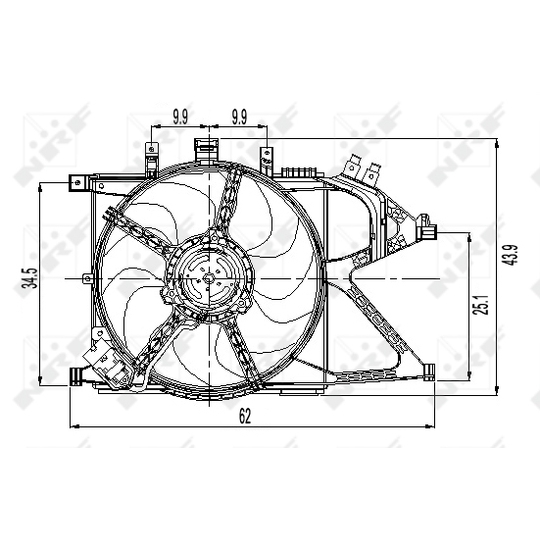 470030 - Fan, radiator 