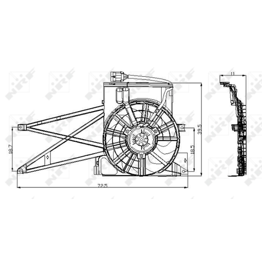 47013 - Fan, radiator 