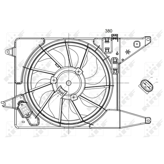 47225 - Fan, radiator 