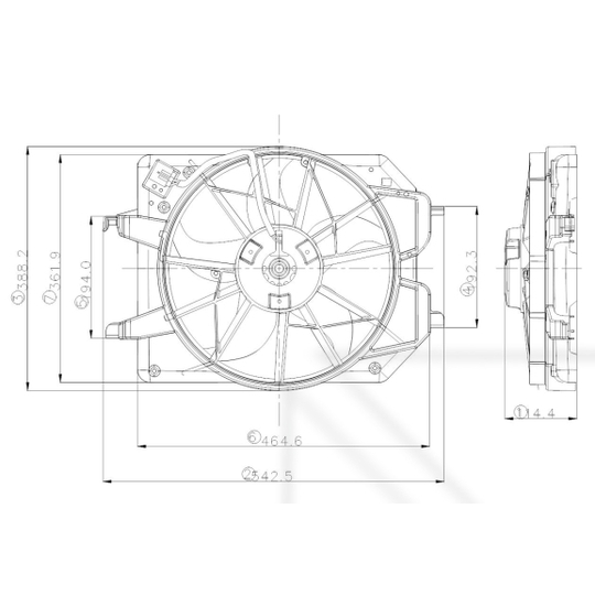 47021 - Ventilaator, mootorijahutus 