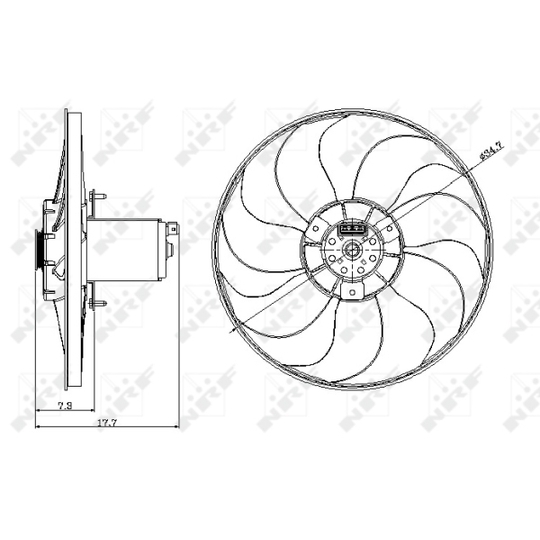 47404 - Fan, radiator 