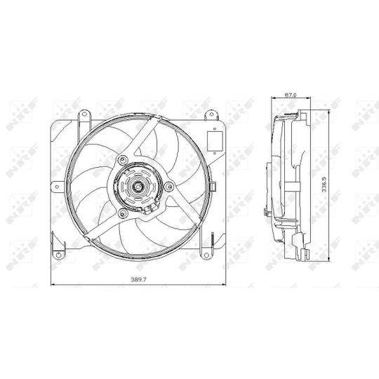 47255 - Fan, radiator 