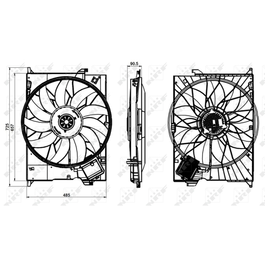 47852 - Fan, radiator 