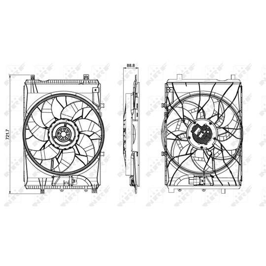 47850 - Fan, radiator 