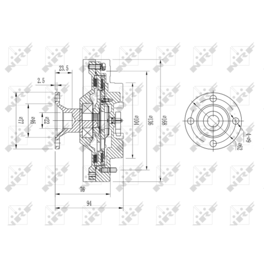 49626 - Clutch, radiator fan 