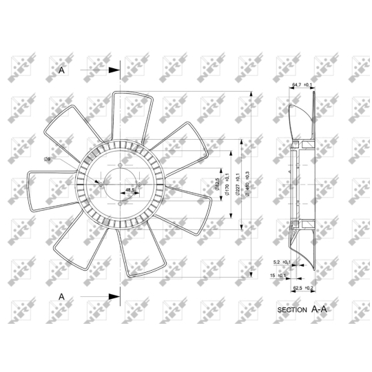 49844 - Fan Wheel, engine cooling 