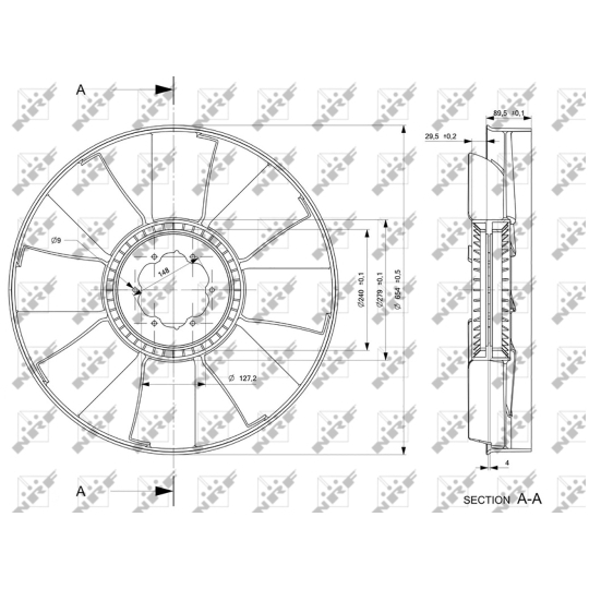 49840 - Fan Wheel, engine cooling 