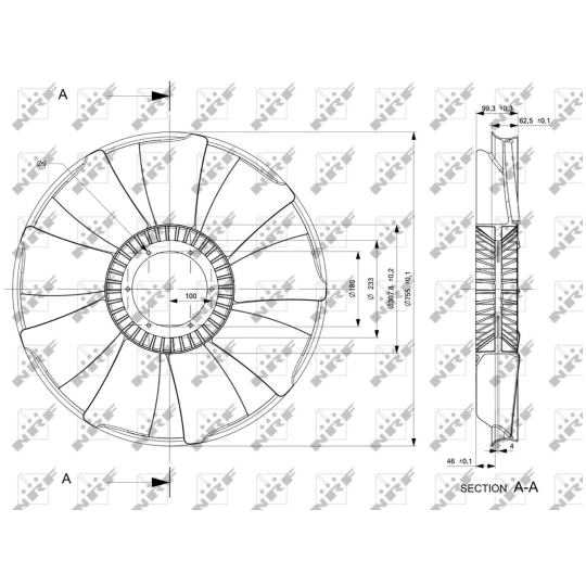 49829 - Fan Wheel, engine cooling 