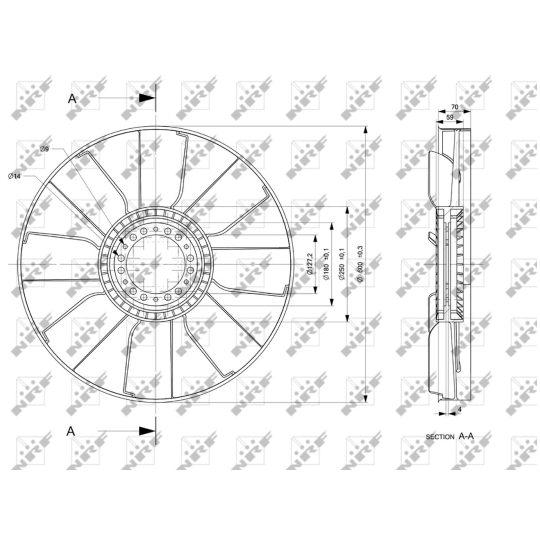 49848 - Fan Wheel, engine cooling 