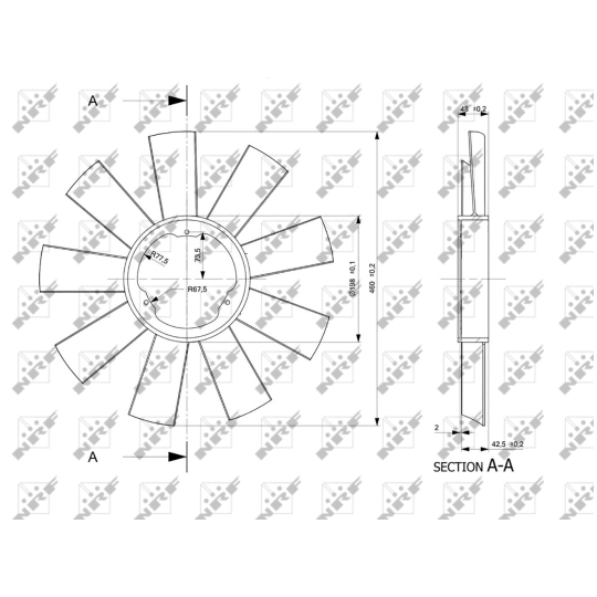 49812 - Fan Wheel, engine cooling 