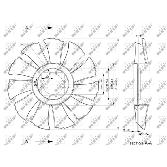 49846 - Fan Wheel, engine cooling 