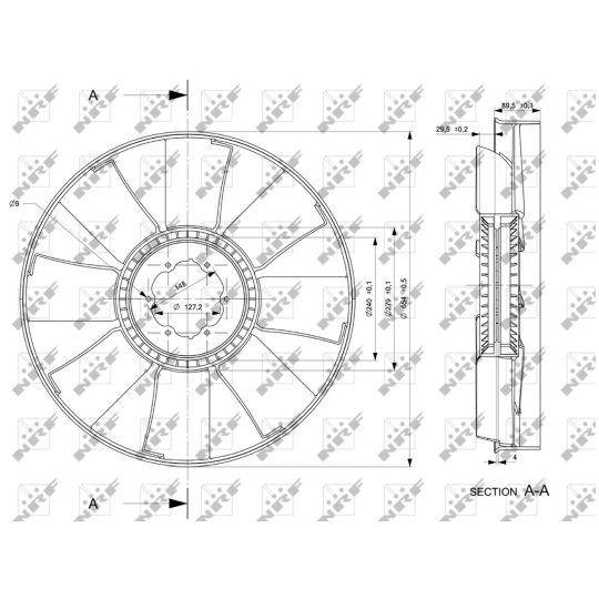 49823 - Fan Wheel, engine cooling 