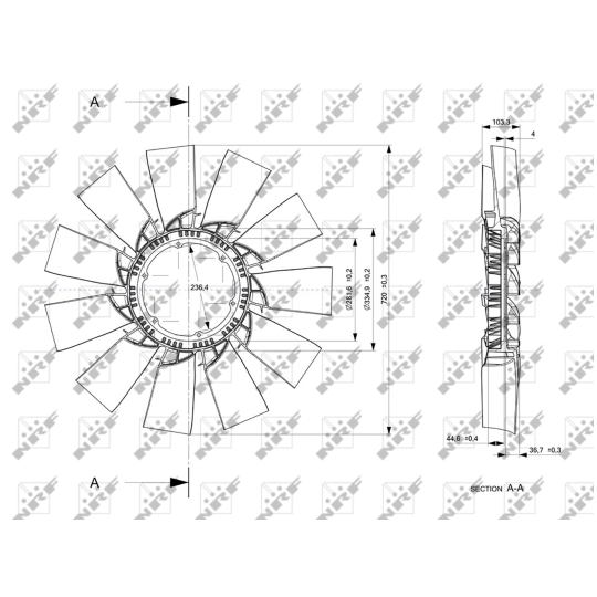 49824 - Fan Wheel, engine cooling 