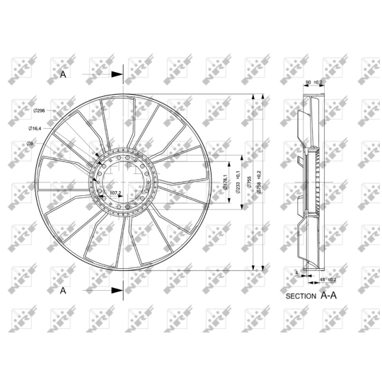 49813 - Fan Wheel, engine cooling 