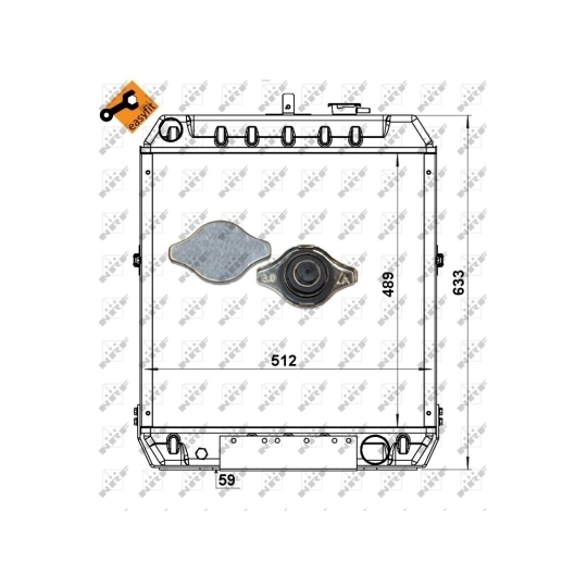 52168 - Radiator, engine cooling 