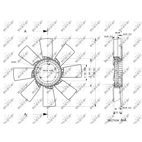 49857 - Fan Wheel, engine cooling 