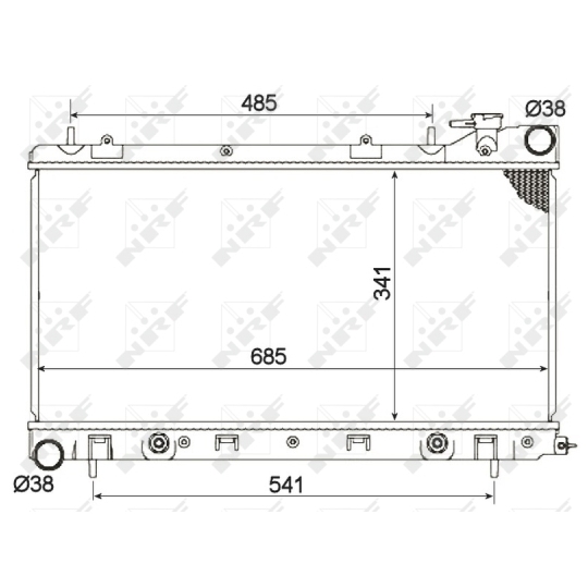 53095 - Radiaator, mootorijahutus 