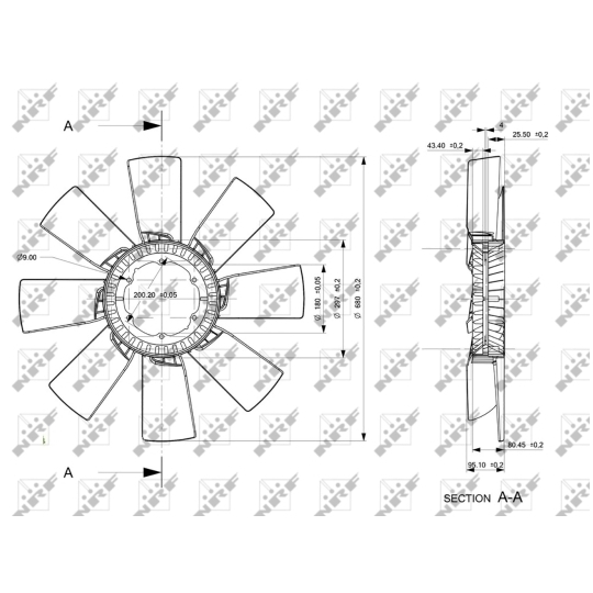 49858 - Fan Wheel, engine cooling 