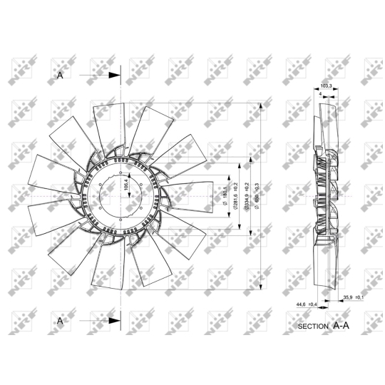 49866 - Fan Wheel, engine cooling 