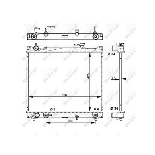 53289 - Radiator, engine cooling 