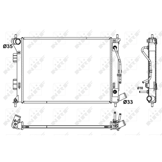 53172 - Radiator, engine cooling 