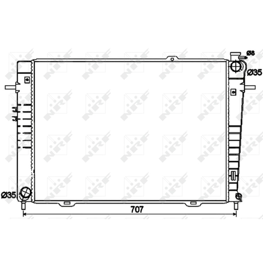 53497 - Radiator, engine cooling 