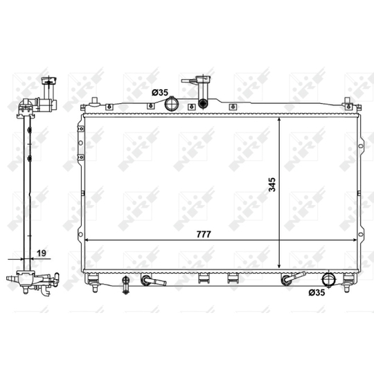 58421 - Radiator, engine cooling 