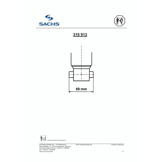 315 913 - Stötdämpare 