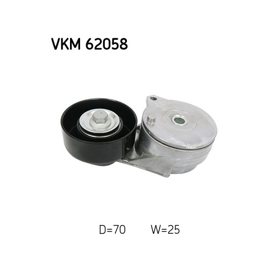 VKM 62058 - Tensioner Pulley, v-ribbed belt 