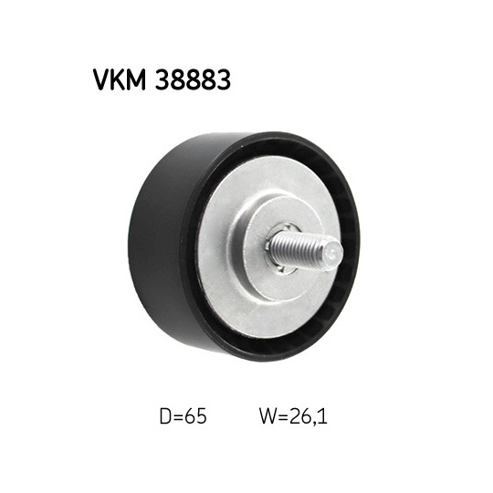 VKM 38883 - Deflection/Guide Pulley, v-ribbed belt 