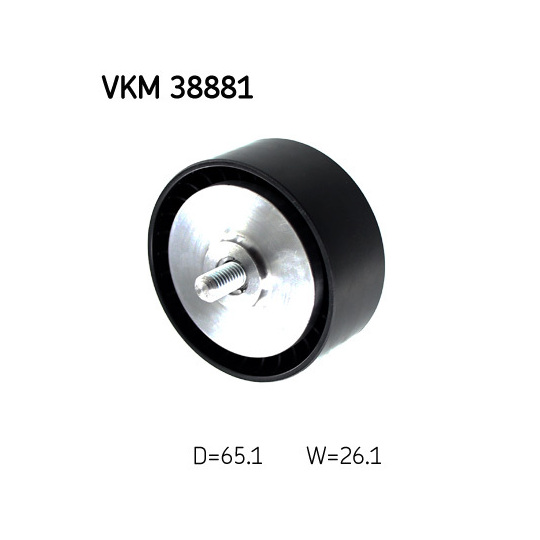 VKM 38881 - Deflection/Guide Pulley, v-ribbed belt 