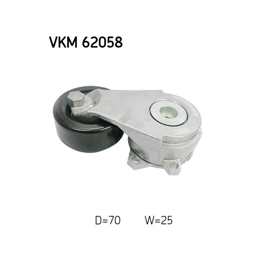 VKM 62058 - Tensioner Pulley, v-ribbed belt 