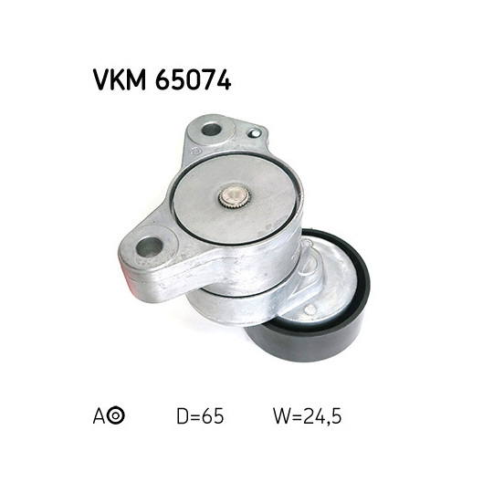 VKM 65074 - Tensioner Pulley, v-ribbed belt 