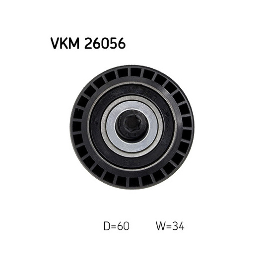 VKM 26056 - Deflection/Guide Pulley, timing belt 