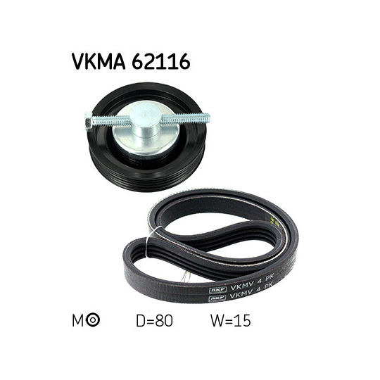 VKMA 62116 - V-Ribbed Belt Set 
