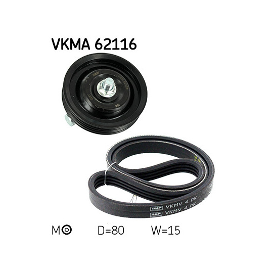 VKMA 62116 - V-Ribbed Belt Set 