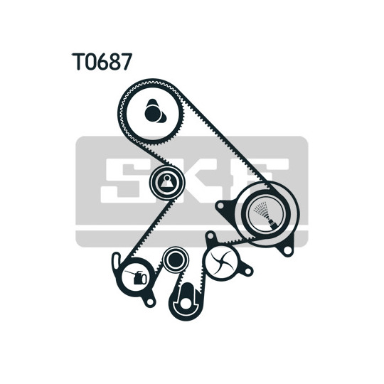 VKMC 91303-2 - Water Pump & Timing Belt Set 