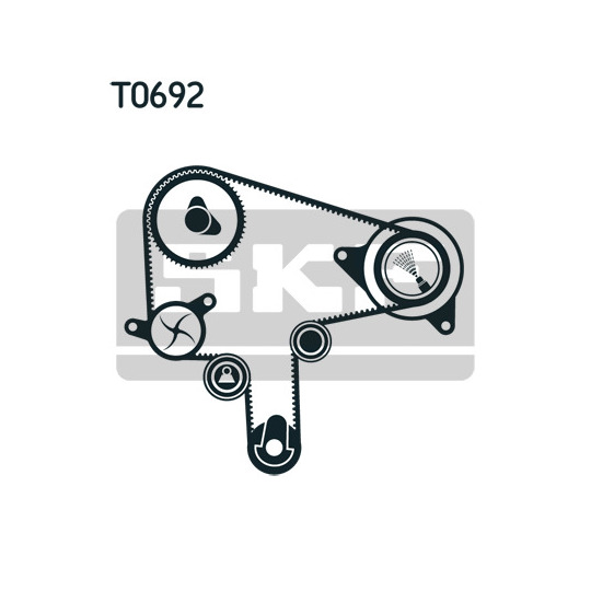 VKMC 94919-1 - Water Pump & Timing Belt Set 