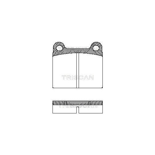 8110 10201 - Brake Pad Set, disc brake 