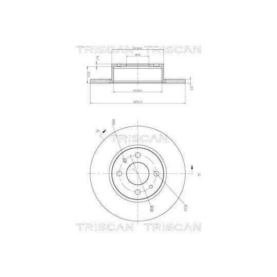 8120 10107C - Brake Disc 