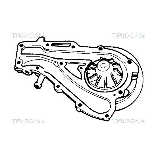 8600 25814 - Vattenpump, motorkylning 