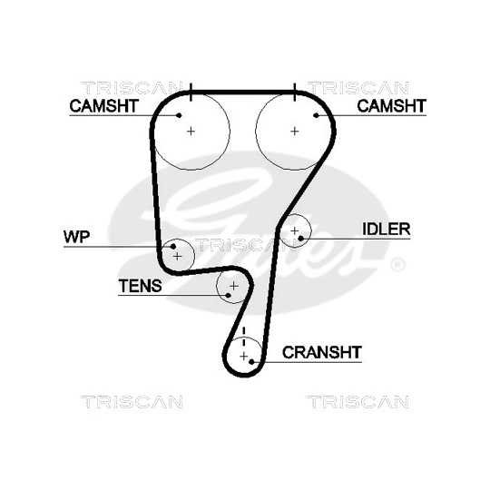 8647 10041 - Timing Belt Set 