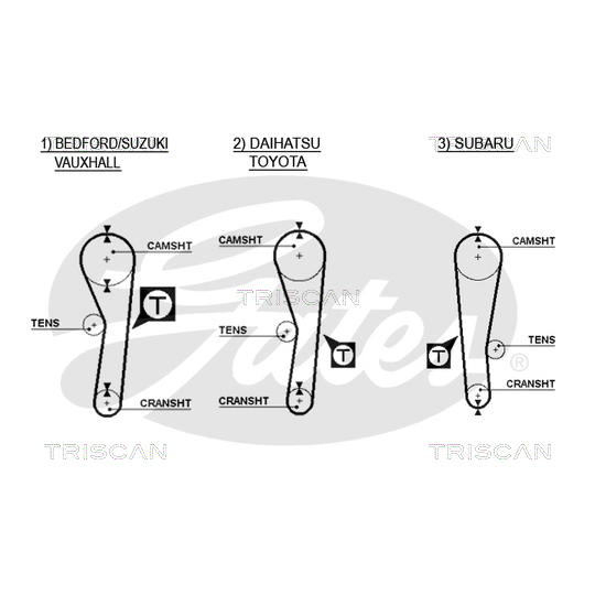 8647 13002 - Timing Belt Set 