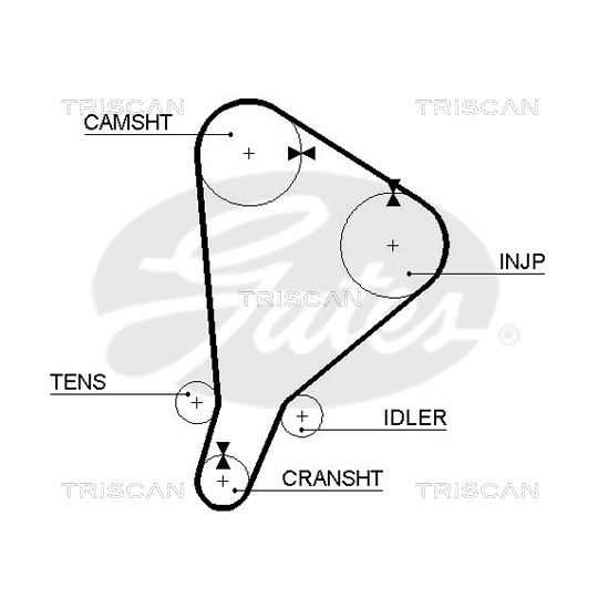 8647 13004 - Timing Belt Set 