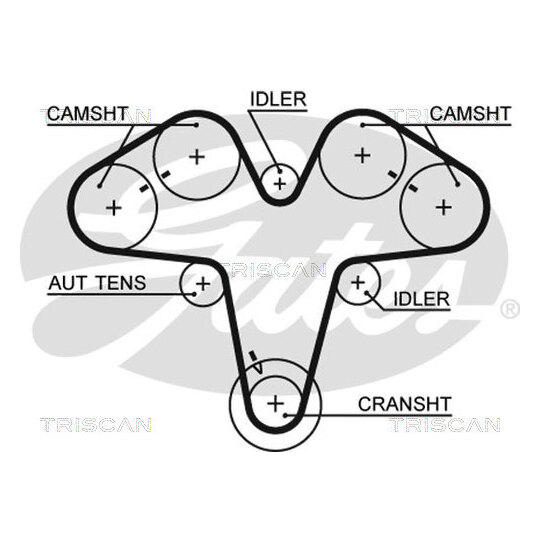 8647 15043 - Timing Belt Set 