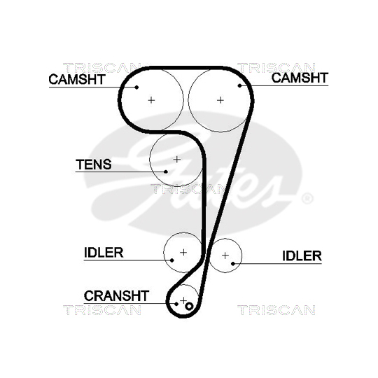 8647 16012 - Timing Belt Set 